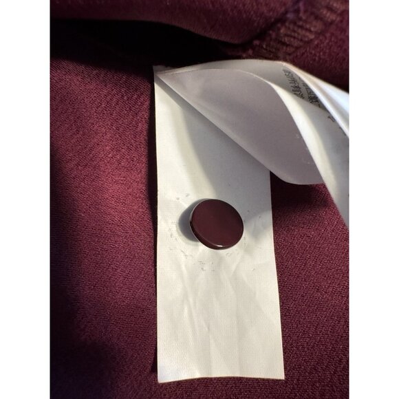 Kate Spade Dress 10 Cherry Burgundy Red Ruffle Trim Stretch Career Church - Picture 13 of 16